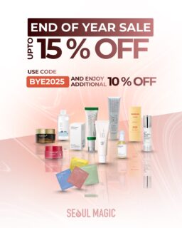 Last chance to glow into the new year ✨
End-of-year sale up to 15% off
Extra 10% off with code BYE2025
Don’t miss out 🤍Shop now
🔗 seoulmagic.com
🌟 100% authentic K-beauty products
🇬🇧 2-3 days’ UK delivery
📦 Worldwide shipping
💕 Free samples with every order